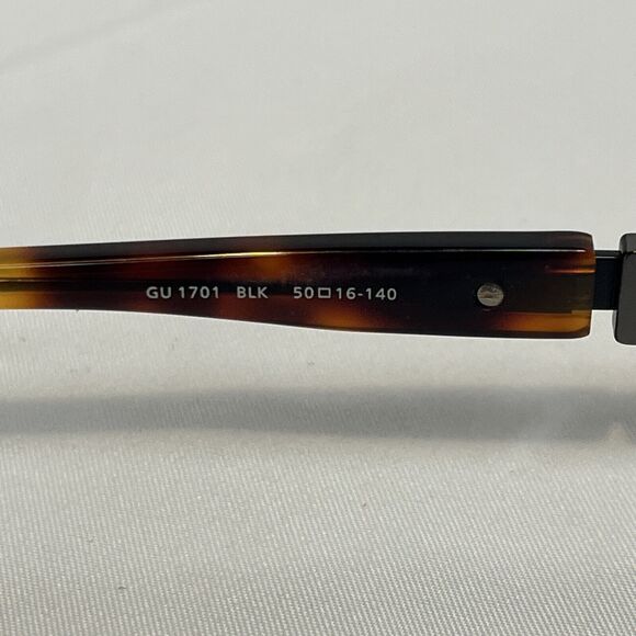 Guess GU 1701 BLK 50 16 140 Eyeglass FRAMES ONLY Black Metal Full Rim - Picture 3 of 6